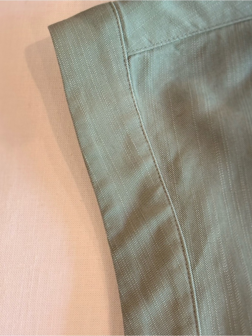 Soft Surroundings Je Veux TENCEL Light Sage Button-Up Shirt - Picture 6 of 7